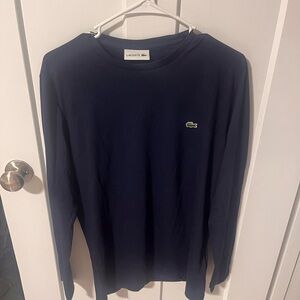 Lacoste Men's Dark Blue Long Sleeve Tee New W/Tags